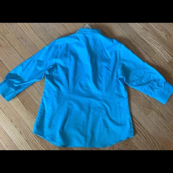 Coldwater Creek Crossdye No Iron Shirt Button Up Size XL 16 NWT - Picture 2 of 6